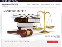 Tablet Screenshot of abogadosmadrid.com